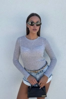 Sheila Select - Damska Bluzka szara 'Marley Gray'