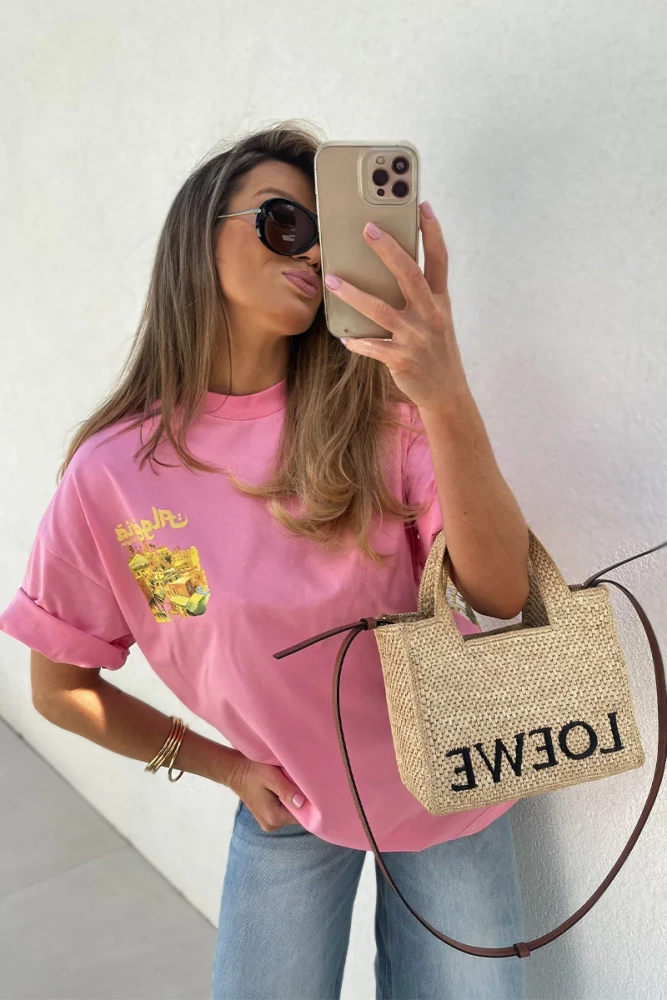 Sheila Select - Women's pink T-shirt 'Algeria Pink'