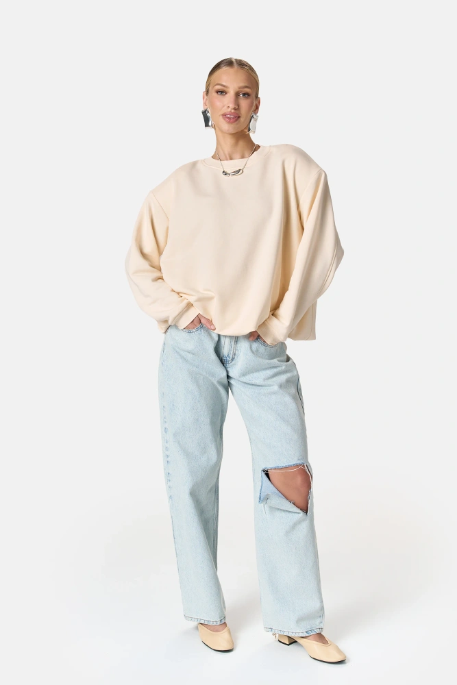 Sheila - Damska Bluza żółta z odpinanymi poduszkami 'Butter Yellow'