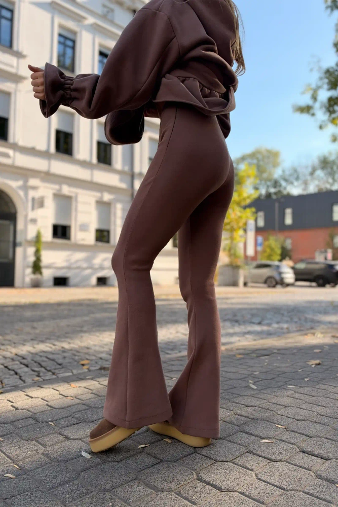 Sheila - Damskie Legginsy wyszczuplające sylwetkę mokka 'Noise'